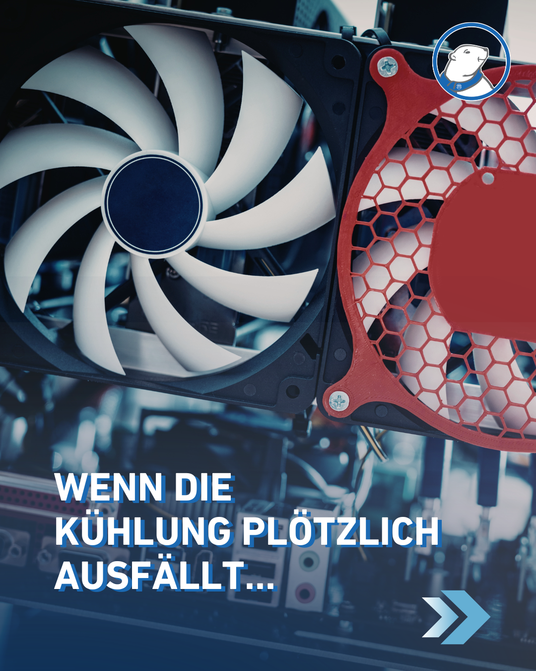 Das Bild zeigt ein Kühlungsanlage, symbolisch für Wenn die Kühlung plötzlich ausfällt: So reagieren Unternehmen richtig im Ernstfall.
